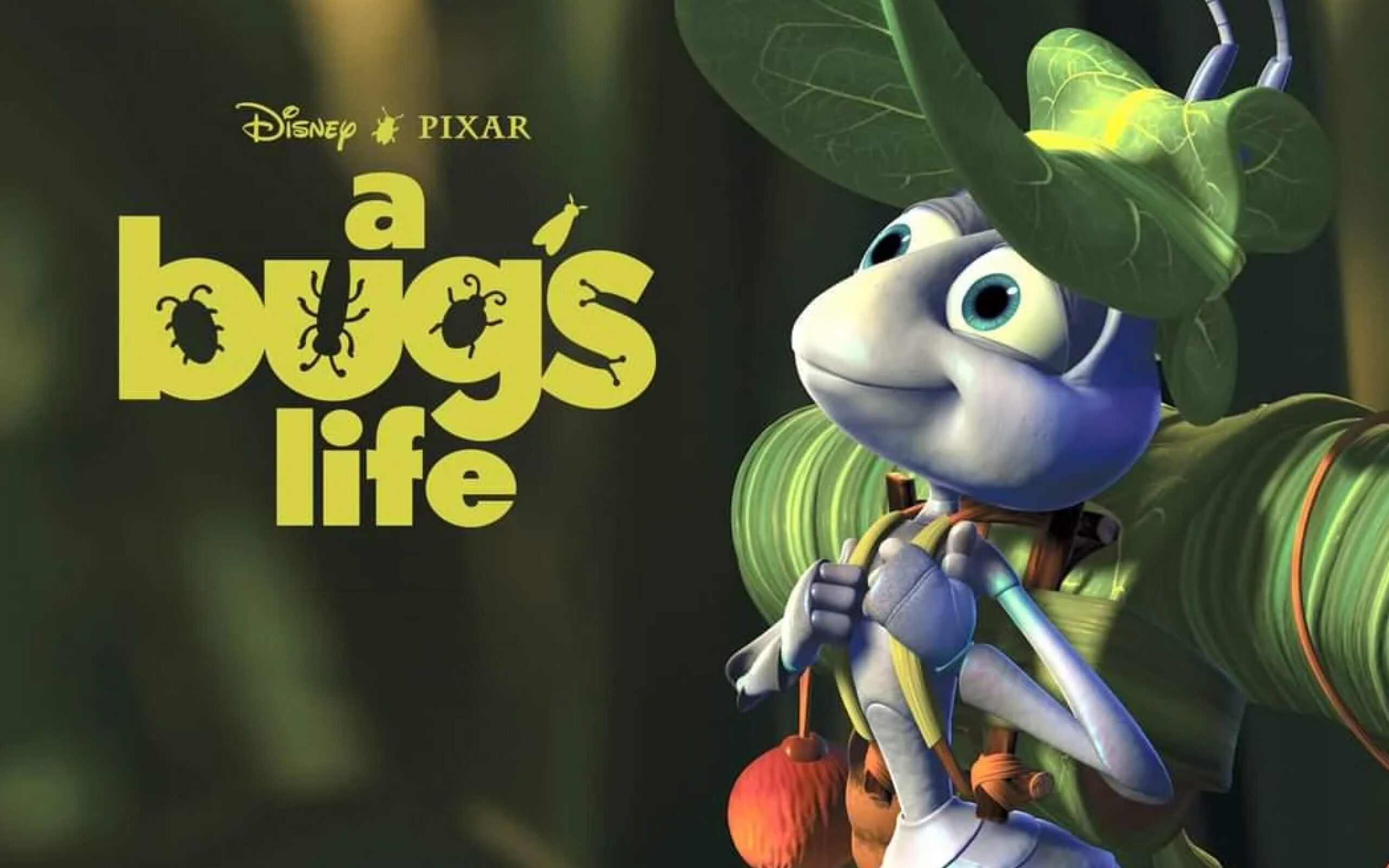 A Bug's Life Promo with a photo of an animated ant.