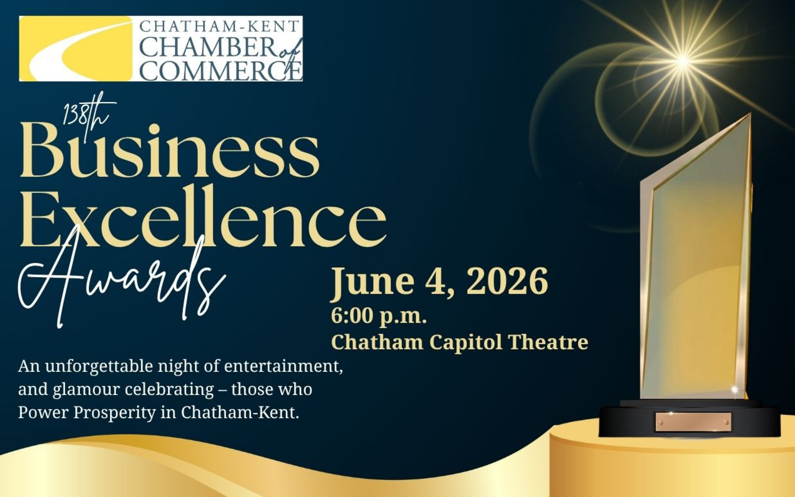 Chatham-Kent Chamber of Commerce 138th Business Excellence Awards