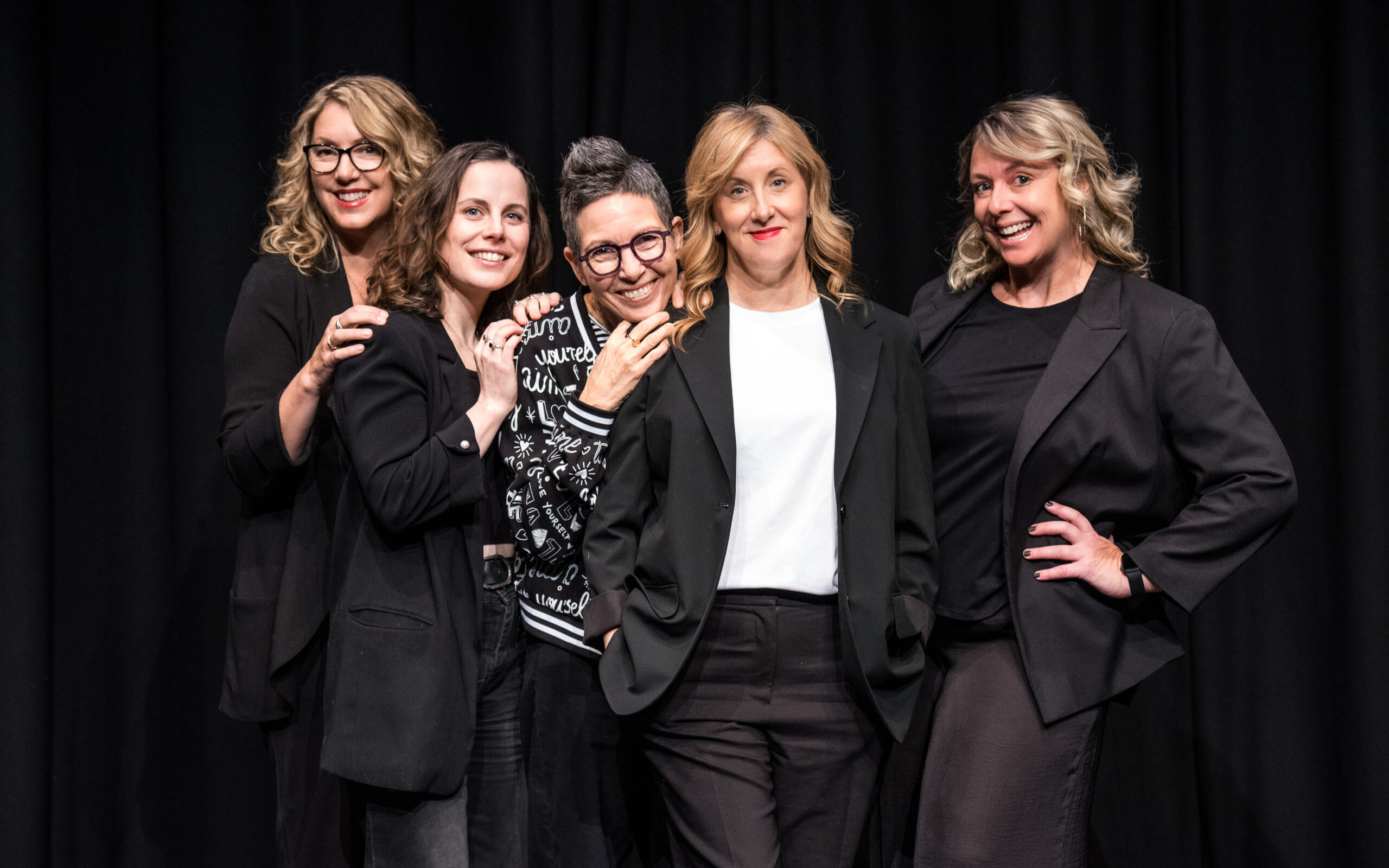 Girls Night Out promo with 5 women standing together.